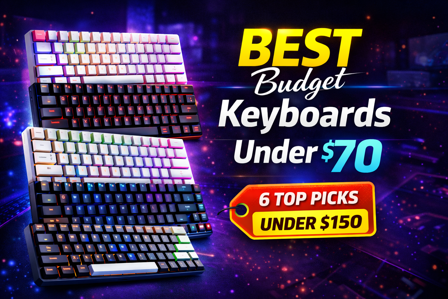 Best Budget Gaming Keyboards Under $70 2026: 6 Top Picks