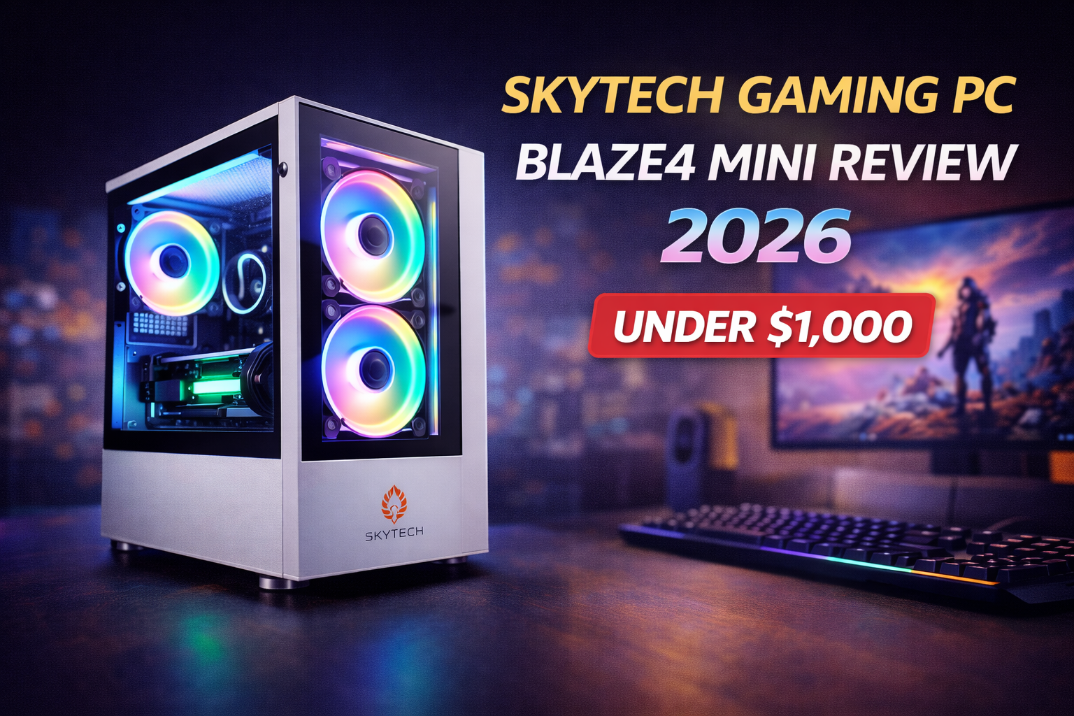 Skytech Gaming PC: Blaze4 Mini Review 2026 (Under $1,000)