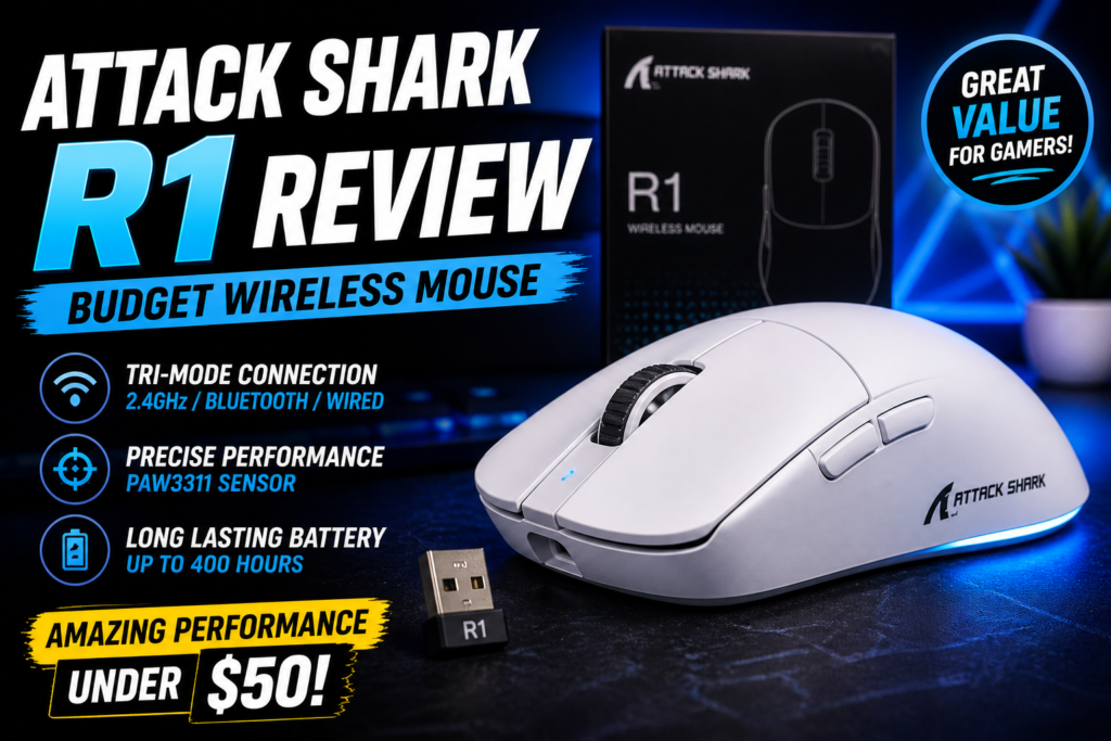 Attack Shark R1 Review: Budget Wireless Mouse